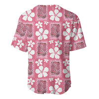 Give Cancer The Boot Pink Cowgirl Baseball Jersey Western Aloha Hibiscus Paniolo Heritage Floral LT9 - Polynesian Pride