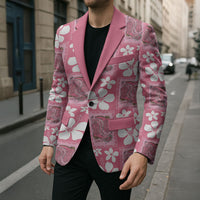 Give Cancer The Boot Pink Cowgirl Blazer Western Aloha Hibiscus Paniolo Heritage Floral LT9 - Polynesian Pride