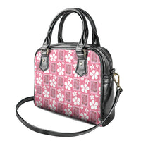 Give Cancer The Boot Pink Cowgirl Shoulder Handbag Western Aloha Hibiscus Paniolo Heritage Floral LT9 - Polynesian Pride
