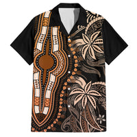 Polynesia Dashiki Family Matching Long Sleeve Bodycon Dress and Hawaiian Shirt Polynesia and Africa Traditional Special Together Gold LT9 Dad's Shirt - Short Sleeve Gold - Polynesian Pride