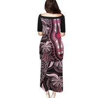 Polynesia Dashiki Puletasi Polynesia and Africa Traditional Special Together Pink LT9 - Polynesian Pride