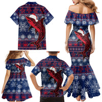 Samoa Manuia Le Kirisimasi Family Matching Mermaid Dress and Hawaiian Shirt Samoan Fishing Tribal Pattern Christmas Vibe LT9 - Polynesian Pride
