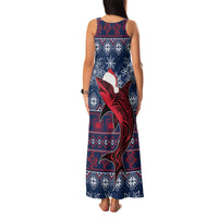 Samoa Manuia Le Kirisimasi Family Matching Tank Maxi Dress and Hawaiian Shirt Samoan Fishing Tribal Pattern Christmas Vibe LT9 - Polynesian Pride