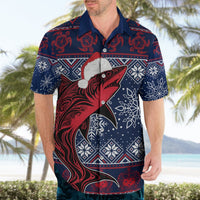 Samoa Manuia Le Kirisimasi Hawaiian Shirt Samoan Fishing Tribal Pattern Christmas Vibe LT9 - Polynesian Pride