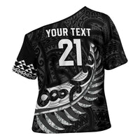 New Zealand Indigenous-Maori Rugby Custom Cross Shoulder Shirt - Polynesian Pride