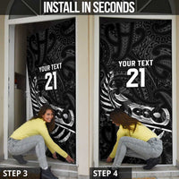 New Zealand Indigenous-Maori Rugby Custom Door Cover - Polynesian Pride