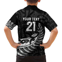 New Zealand Indigenous-Maori Rugby Custom Family Matching Long Sleeve Bodycon Dress and Hawaiian Shirt LT9 - Polynesian Pride