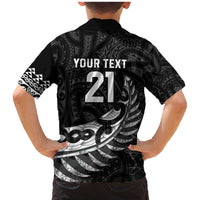 New Zealand Indigenous-Maori Rugby Custom Family Matching Mermaid Dress and Hawaiian Shirt LT9 - Polynesian Pride