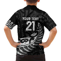 New Zealand Indigenous-Maori Rugby Custom Family Matching Short Sleeve Bodycon Dress and Hawaiian Shirt LT9 - Polynesian Pride