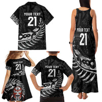 New Zealand Indigenous-Maori Rugby Custom Family Matching Tank Maxi Dress and Hawaiian Shirt LT9 - Polynesian Pride
