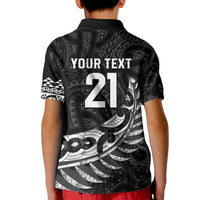 New Zealand Indigenous-Maori Rugby Custom Kid Polo Shirt LT9 - Polynesian Pride