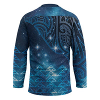 New Zealand Matariki Hockey Jersey Taniko Aramoana With Maori Galaxy Sky Night - Polynesian Pride