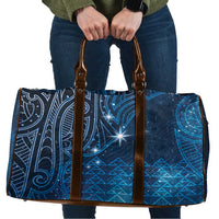 New Zealand Matariki Travel Bag Taniko Aramoana With Maori Galaxy Sky Night - Polynesian Pride