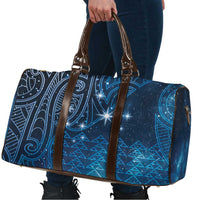 New Zealand Matariki Travel Bag Taniko Aramoana With Maori Galaxy Sky Night - Polynesian Pride