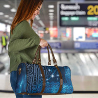 New Zealand Matariki Travel Bag Taniko Aramoana With Maori Galaxy Sky Night - Polynesian Pride