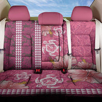 Pink Hibiscus Turle Back Car Seat Cover Hawaiian Style Tribal Tapa Pattern LT9 One Size Pink - Polynesian Pride
