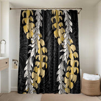 Puakenikeni and Maile Lei Bathroom Set Black Double Strand Lei - Polynesian Pride