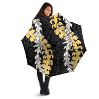 Puakenikeni and Maile Lei Umbrella Black Double Strand Lei LT9 - Polynesian Pride