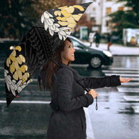 Puakenikeni and Maile Lei Umbrella Black Double Strand Lei LT9 - Polynesian Pride