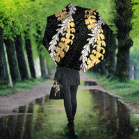 Puakenikeni and Maile Lei Umbrella Black Double Strand Lei LT9 - Polynesian Pride