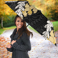 Puakenikeni and Maile Lei Umbrella Black Double Strand Lei LT9 - Polynesian Pride