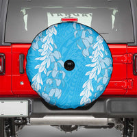 Puakenikeni and Maile Lei Spare Tire Cover Blue Double Strand Lei LT9 - Polynesian Pride
