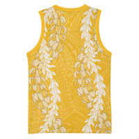 Puakenikeni and Maile Lei Basketball Jersey Gold Double Strand Lei - Polynesian Pride