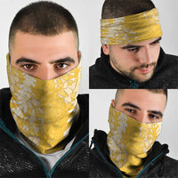 Puakenikeni and Maile Lei Neck Gaiter Gold Double Strand Lei - Polynesian Pride