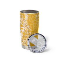 Puakenikeni and Maile Lei Tumbler Cup Gold Double Strand Lei LT9 - Polynesian Pride