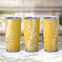 Puakenikeni and Maile Lei Tumbler Cup Gold Double Strand Lei LT9 - Polynesian Pride