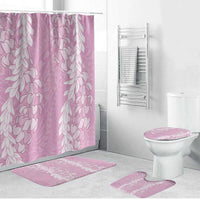 Puakenikeni and Maile Lei Bathroom Set Pink Double Strand Lei LT9 Bathroom Set (4 pcs) Pink - Polynesian Pride