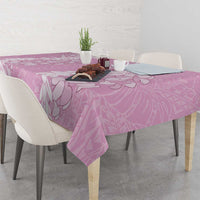 Puakenikeni and Maile Lei Tablecloth Pink Double Strand Lei