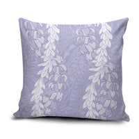Puakenikeni and Maile Lei Pillow Cover Purple Double Strand Lei LT9 Purple - Polynesian Pride