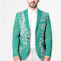 Puakenikeni and Maile Lei Blazer Sage Green Double Strand Lei - Polynesian Pride