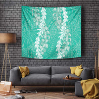 Puakenikeni and Maile Lei Tapestry Sage Green Double Strand Lei