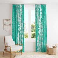 Puakenikeni and Maile Lei Window Curtain Sage Green Double Strand Lei LT9 - Polynesian Pride