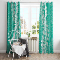 Puakenikeni and Maile Lei Window Curtain Sage Green Double Strand Lei LT9 - Polynesian Pride