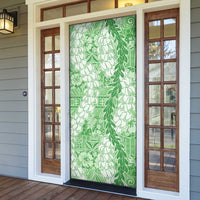 Green Puakenikeni and Maile Lei Door Cover Hawaiian Style Tribal Tapa Double Strand Lei LT9 - Polynesian Pride