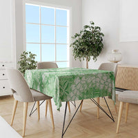 Green Puakenikeni and Maile Lei Tablecloth Hawaiian Style Tribal Tapa Double Strand Lei