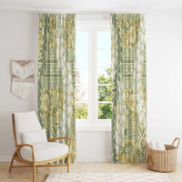 Vintage Puakenikeni and Maile Lei Window Curtain Hawaiian Style Tribal Tapa Double Strand Lei