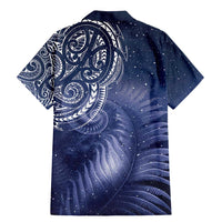 New Zealand Galaxy Fern Family Matching Mermaid Dress and Hawaiian Shirt LT9 - Polynesian Pride