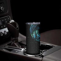 New Zealand Tribal Tattoo Skinny Tumbler With Matariki Art LT9 - Polynesian Pride