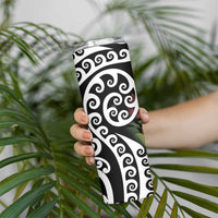 New Zealand Kakapo Christmas Skinny Tumbler Meri Kirihimete Pohutukawa Flowers LT9 - Polynesian Pride