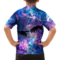 I Love You In Every Universe Personalised Family Matching Off Shoulder Long Sleeve Dress and Hawaiian Shirt Polynesian Pattern Galaxy Style LT9 - Polynesian Pride