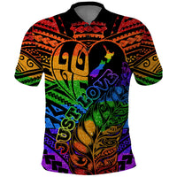 New Zealand LGBT Fern Heart Polo Shirt Dont judge What You Dont Understand LT9 Kid - Polynesian Pride