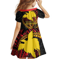 Papua New Guinea Tribal Tattoo Family Matching Off Shoulder Maxi Dress and Hawaiian Shirt 50th Independence Anniversary LT9 - Polynesian Pride