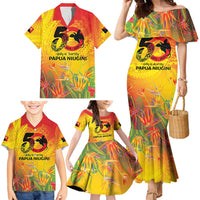 Papua New Guinea Unity in Diversity Family Matching Mermaid Dress and Hawaiian Shirt 50th Indipendens Papua Niugini LT9 - Polynesian Pride