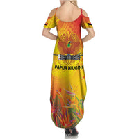 Papua New Guinea Unity in Diversity Family Matching Summer Maxi Dress and Hawaiian Shirt 50th Indipendens Papua Niugini LT9 - Polynesian Pride