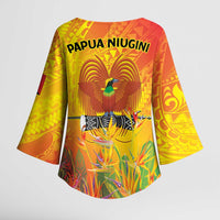 Papua New Guinea Unity in Diversity Kimono Sleeve Blouse 50th Indipendens Papua Niugini LT9 - Polynesian Pride