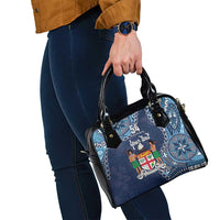 Personalised Fiji 54th Anniversary Shoulder Handbag Siga Ni Bula Galala Marautaki O Viti LT9